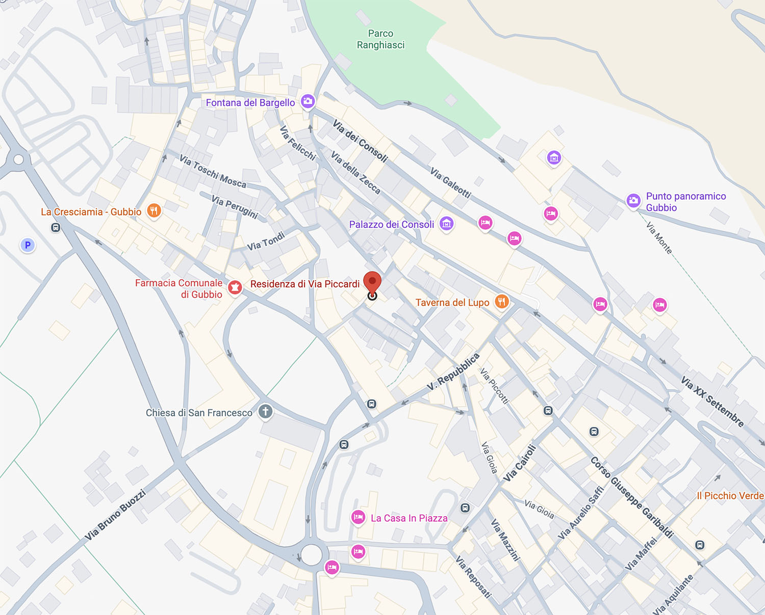 Screenshot link a Google Maps